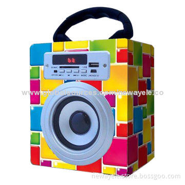 2014 Hot Sell Wireless Bluetooth Speaker, Line-in,SD card,USB, FM, Remote